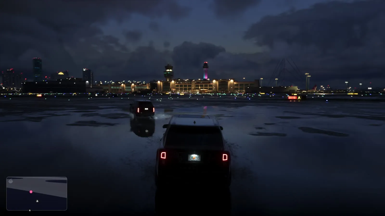 The night convoy driving the escort into Vice City, from the GTA 6 Extended Look
