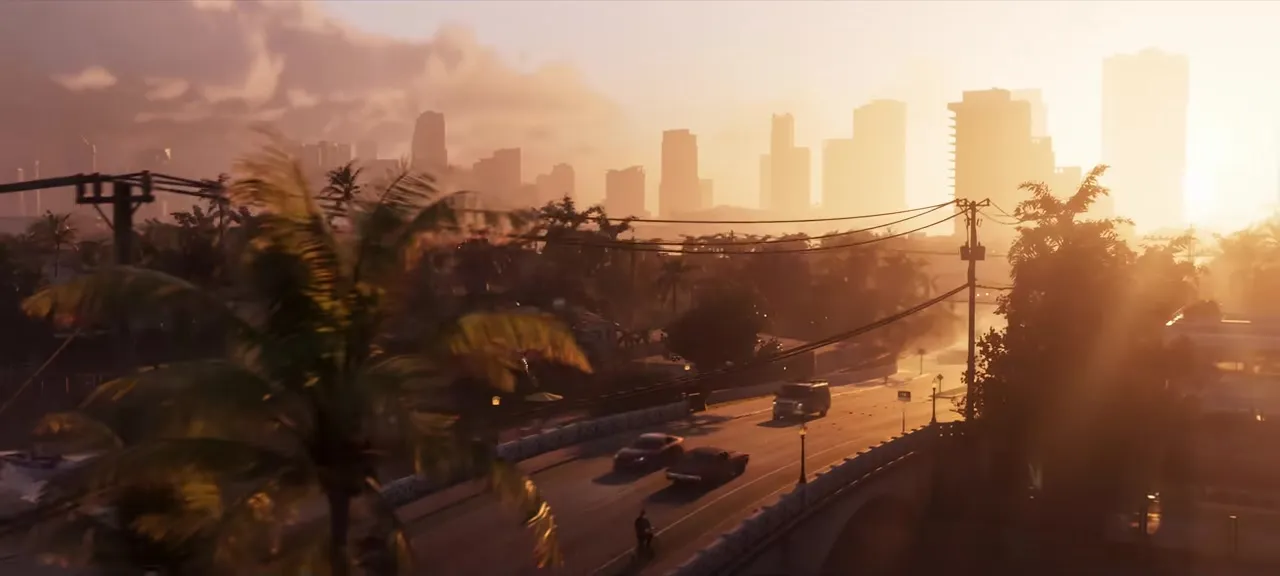 Widok stanu Leonida z lotu ptaka w drugim zwiastunie GTA 6