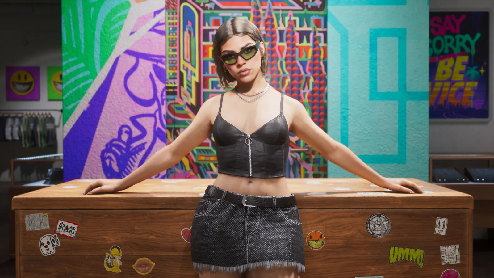 A fourth official Rockstar render of Stock 305 clothing