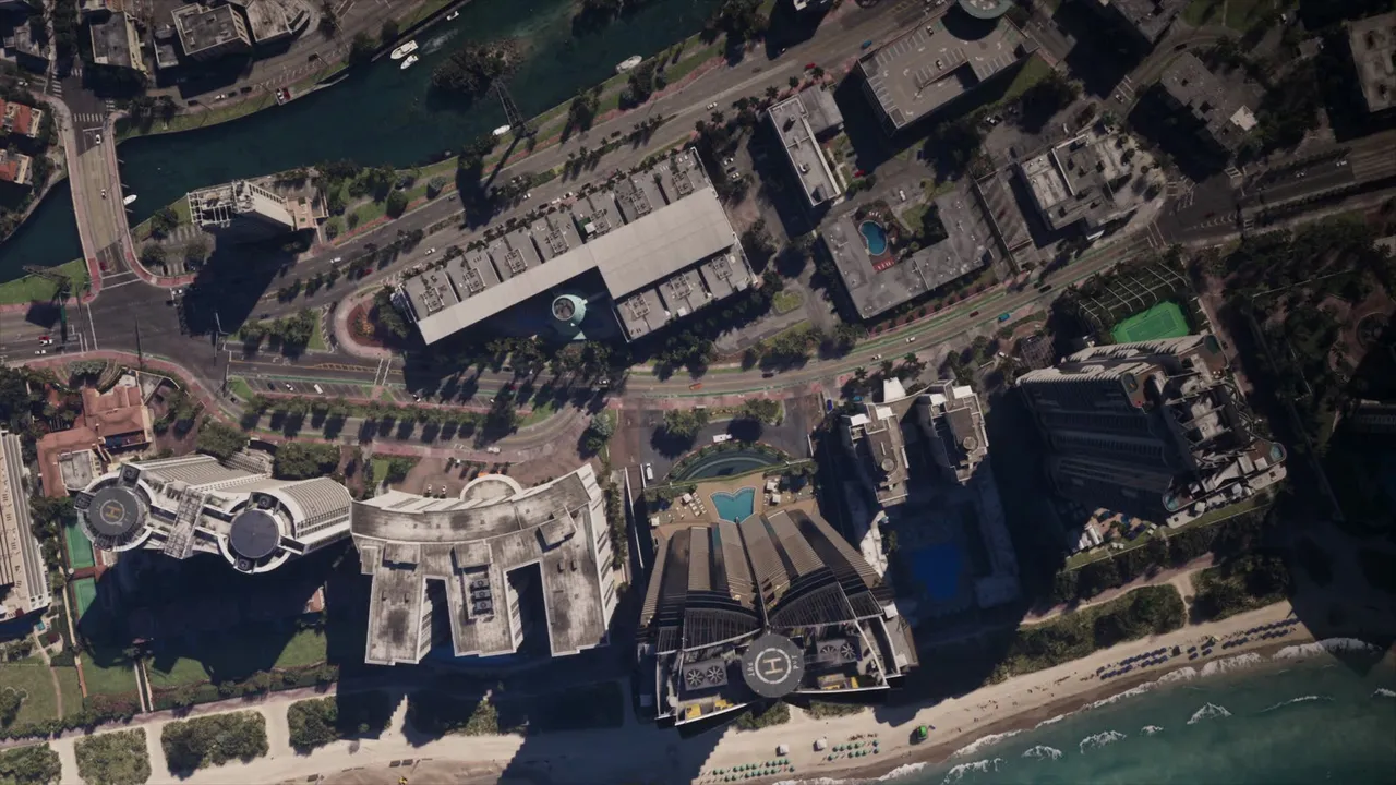 Die Pausenkarte von Leonida in Grand Theft Auto VI, aus An Extended Look