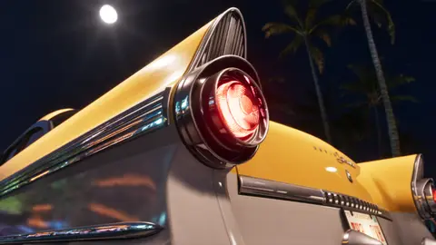 The tail light of the '55 Vapid Stanier in an official Rockstar render